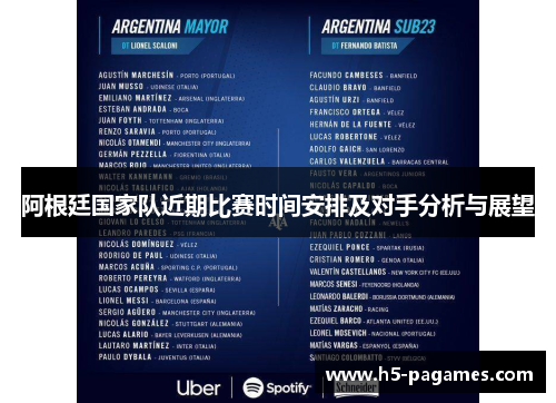 阿根廷国家队近期比赛时间安排及对手分析与展望